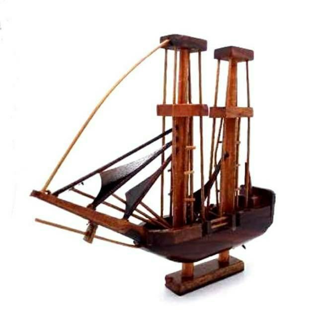 Gambar Miniatur Kapal dari Kayu Dewaruci Pelitur Souvenir Unik Jogja  Pajangan dan Hiasan Rumah - ukuran kecil dari SELAMET BAHAGIA undefined Tokopedia