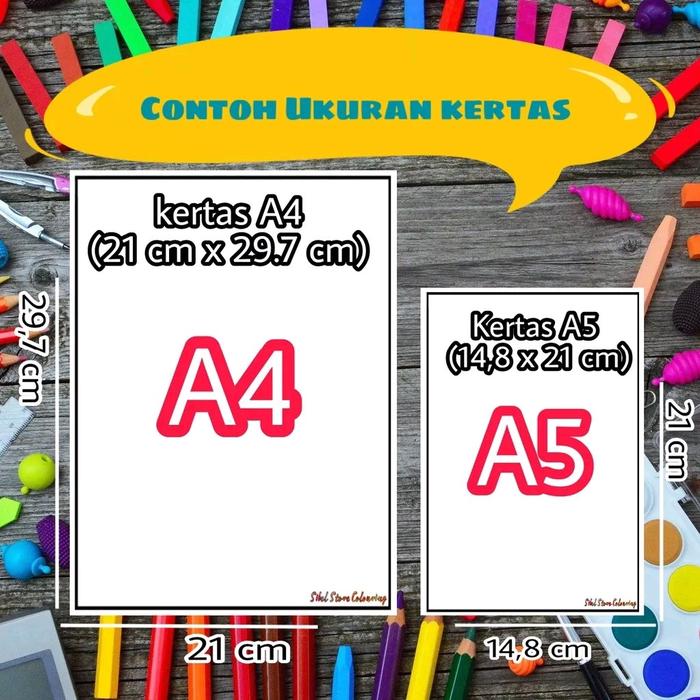 Gambar Kertas Mewarnai Gambar Anak Tema Garten of Ban-ban V2 - Kertas Brief Card - A4 dari Sibel Store undefined Tokopedia