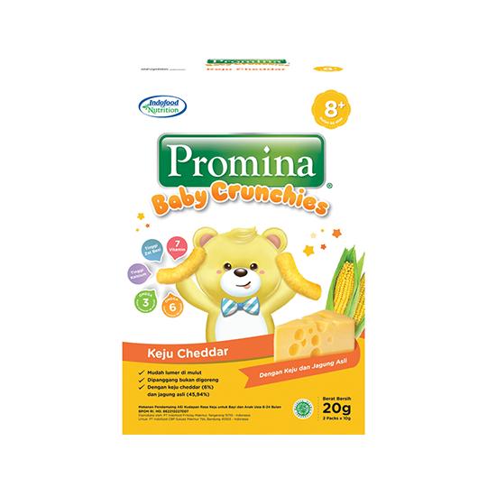 Gambar Promina Baby Crunchies Keju Cheddar - 20gr | Cemilan Bayi - Keju Cheddar dari Hokita Family Store undefined 5 Tokopedia