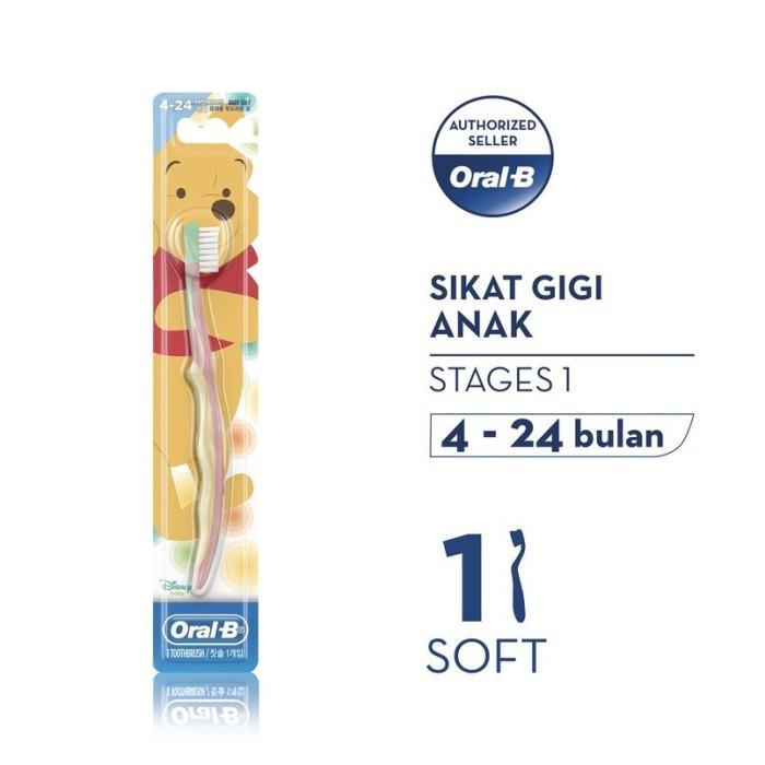 Gambar Oral-B Sikat Gigi Toothbrush Anak Stages 1 (4-24 bulan) - White dari P&G Store undefined Tokopedia