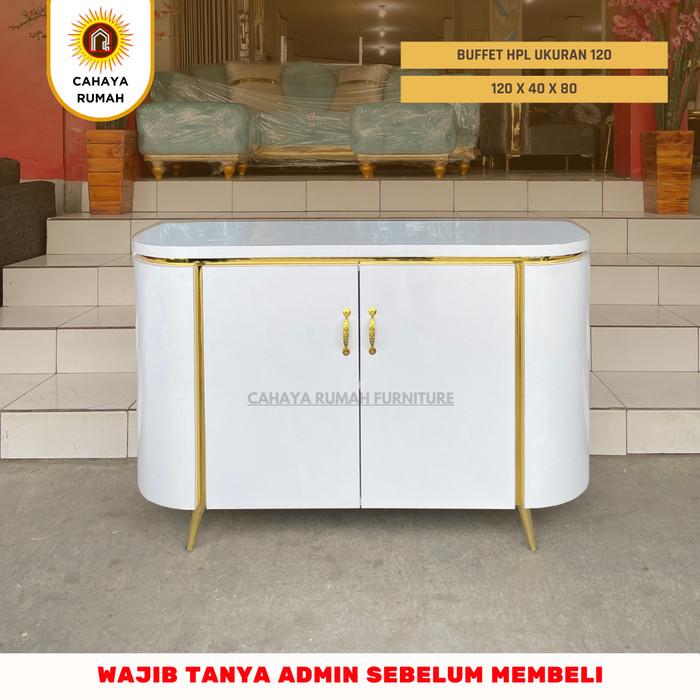 Gambar BUFFET TV HPL - RAK TV - CAHAYA RUMAH FURNITURE - 120x 40 x 80 dari Cahaya rumah undefined Tokopedia