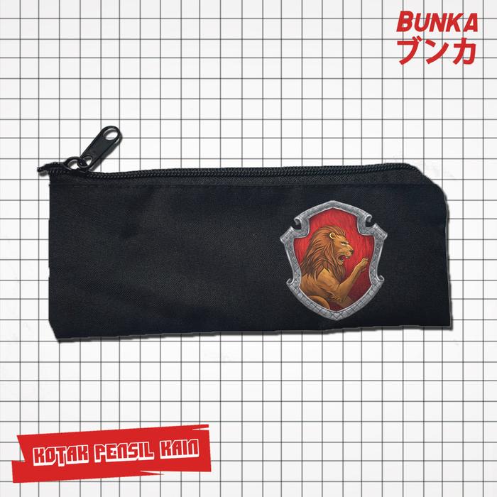 Gambar Pouch Tempat Pensil Harry Potter Asrama Murah Bahan Kain Souvenir Pernikahan Bisa Bayar Ditempat cod Anime Hitam Stationery - Gryffindor dari Bunka Book undefined Tokopedia