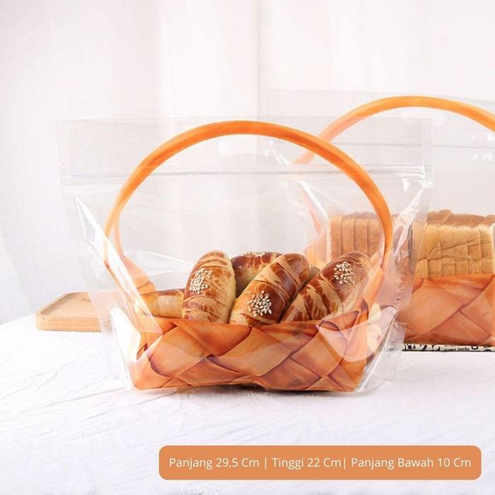 Jual 10 Pcs Kantong Kertas Plastik Ziplock Roti Tawar | Paper Bag Roti ...