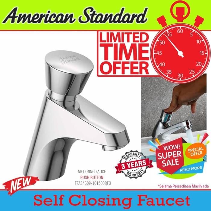 Gambar American Standard Keran wastafel self closing metering faucet otomatis - keran wastafel  dari kamarmandiku.com undefined Tokopedia
