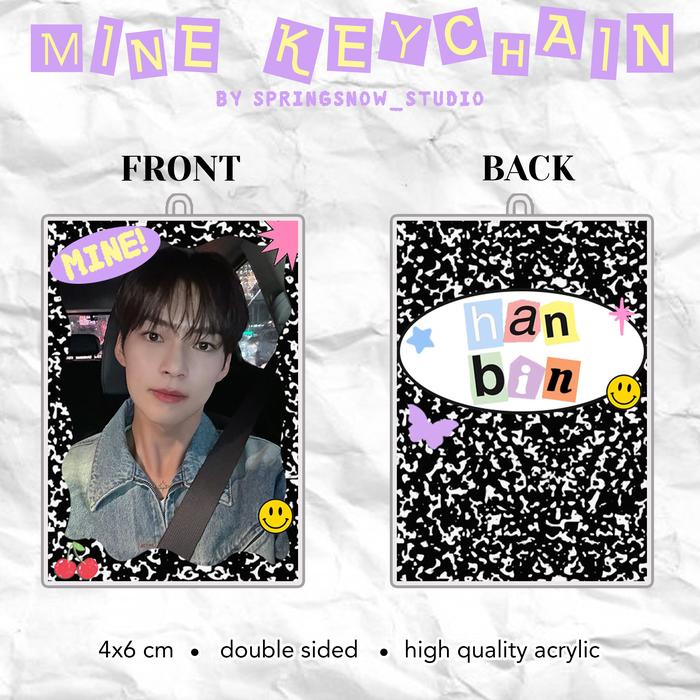 Gambar [READY] ZB1 “MINE” Acrylic Keychain / Gantungan Kunci Akrilik ZEROBASEONE KPOP Keyring - Hanbin, Clasp dari Spring Snow Studio undefined 3 Tokopedia