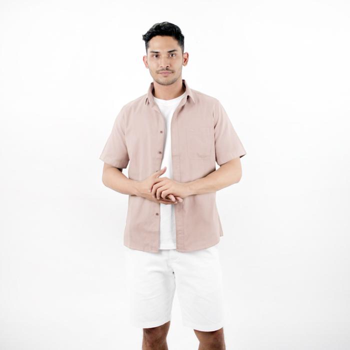 Gambar RICARDO Kemeja Pria Polos Cokelat Lengan Pendek 32423 - M dari RICARDO DBRITANO undefined Tokopedia