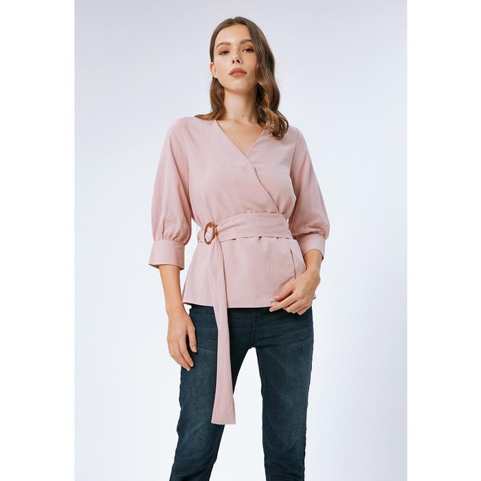 Gambar Minimal Kanesha Blouse Dusty Pink Top Basic - DUSTY PINK, L dari Minimal undefined Tokopedia