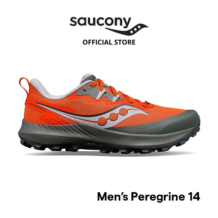 Gambar Sepatu Trail Running Pria SAUCONY Shoes Peregrine 14 Men - Pepper/Bough - Pepper/Bough, 42 dari Saucony Indonesia undefined Tokopedia