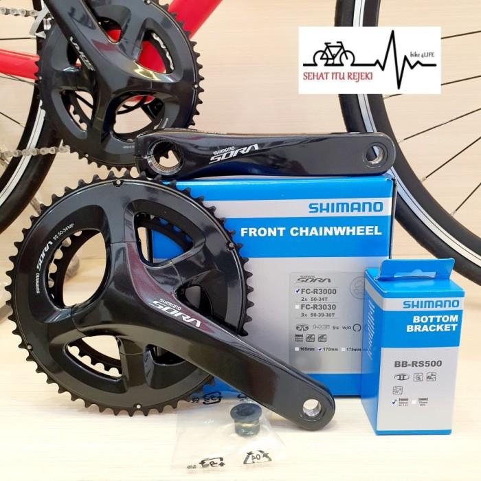 Jual CRANK SET SHIMANO SORA R3000 50/34T 170 MM 50 34 T CRANKSET