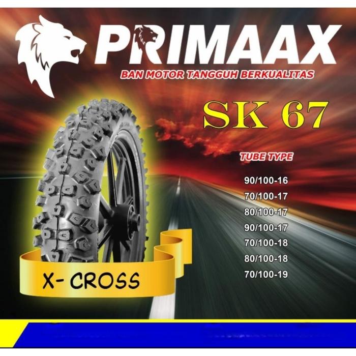 Gambar Ban Primaax Tubetype (Non Tubles) SK 67 X CROSS - SK 67 X CROSS, 90/100-17 dari Kencana Motor Sport undefined Tokopedia