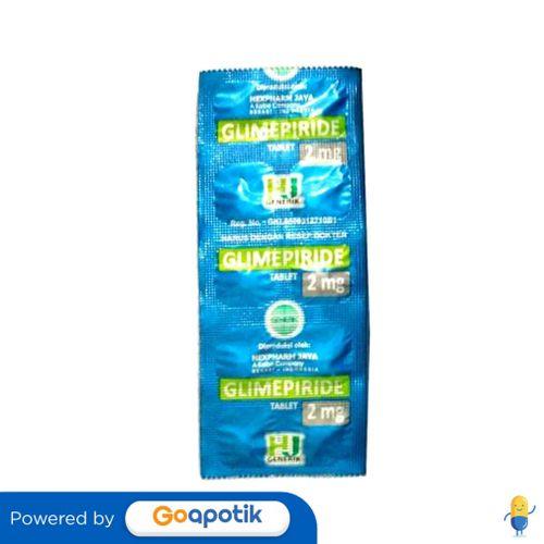 Gambar GLIMEPIRIDE HEXPHARM 2 MG STRIP 10 TABLET dari Apotek Kosambi By GoApotik undefined Tokopedia