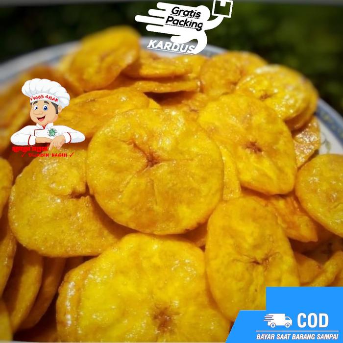 Gambar KERIPIK PISANG KOIN COKLAT 250g MANISNYA KHAS LAMPUNG BISA COD / TERLARIS TEMAN NGEMIL | makanan ringan  jajanan jadul camilan termurah jajanan murah cemilan sehat snack kiloan - PISANG KOIN KUNING, 250g dari Hamba Snack undefined Tokopedia