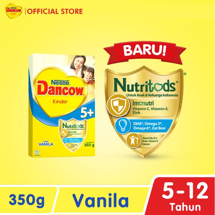 Gambar Nestlé DANCOW 5+ Vanila 350g - Usia 5-12 Tahun, Standar dari Dancow Indonesia undefined Tokopedia