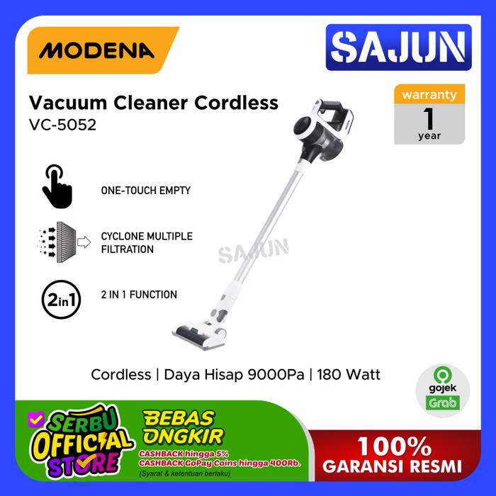 Gambar Modena Cordless Stick Vacuum Cleaner VC-5052 Penyedot Debu VC5052 SAWH dari Sajun Electronic undefined Tokopedia