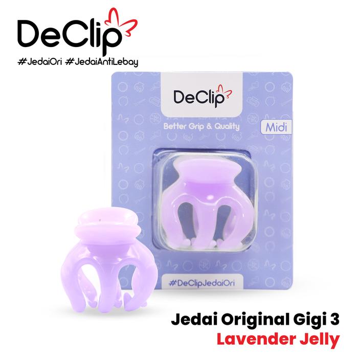 Gambar DeClip Jedai Bangkok Original Gigi 3 ukuran 5cm Warna Ungu - Lavender Jelly, Standar dari Declip undefined Tokopedia