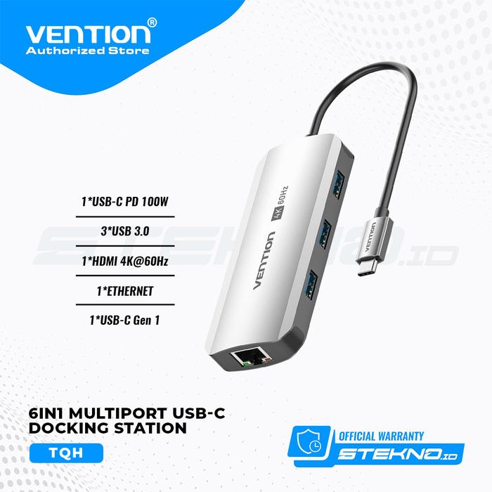 Promo Vention Multiport USB Hub Type C to HDMI VGA RJ45 USB 3.0 PD ...