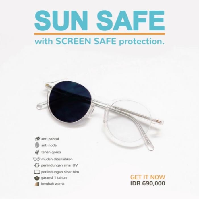 Gambar zonakacamata - Clip On ZK Arias Black - Frame Kacamata - Pria/Wanita Minus/Silinder/Plus - + Lensa Sun Safe Index 1.56 dari zonakacamata_NEW undefined Tokopedia