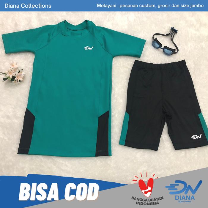 Gambar baju renang wanita dewasa | baju renang wanita jumbo | baju renang dewasa jumbo wanita - Hijau, S dari DN Sportswear Official Kota Tangerang Tokopedia