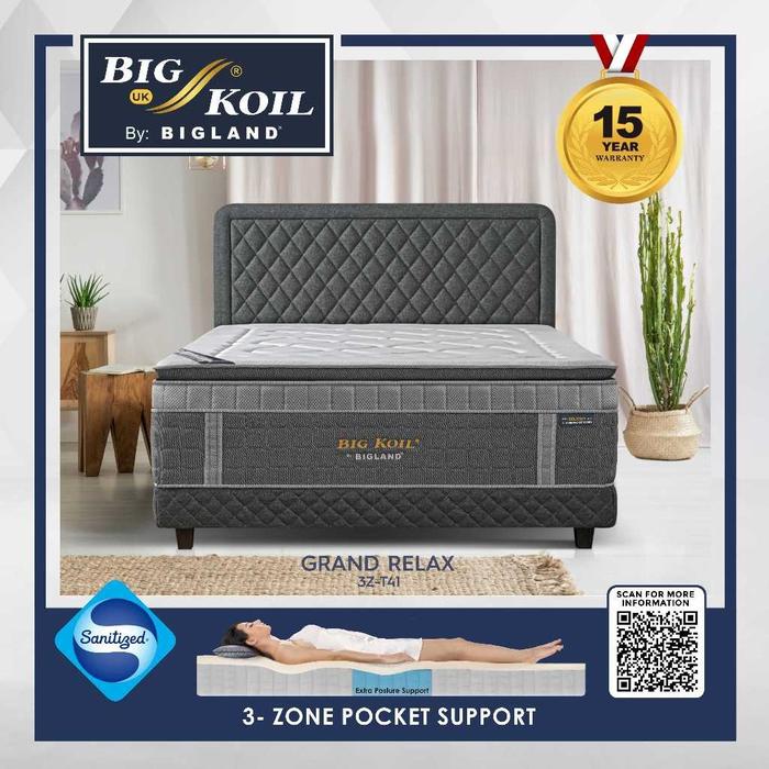 Gambar Big Koil GRAND RELAX 3Z-T41 by Bigland - 100x200, Kasur Saja dari Mega Divan Furniture undefined Tokopedia