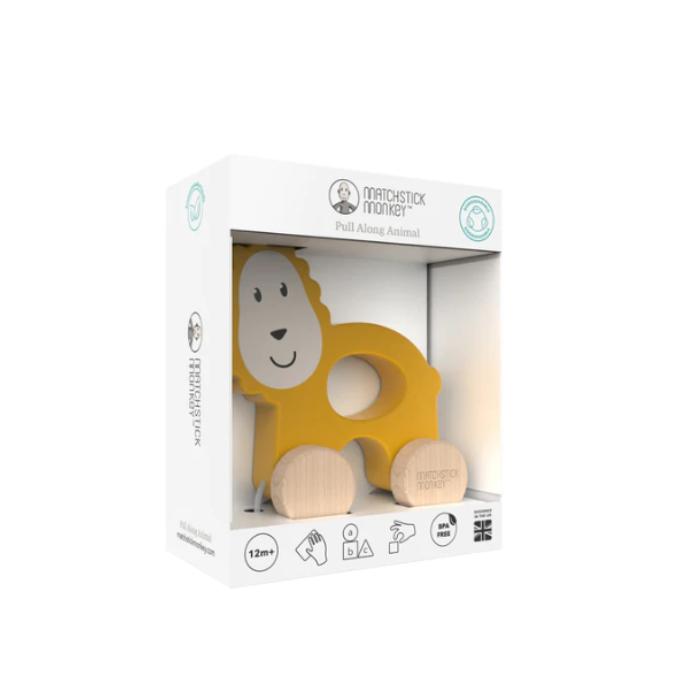 Gambar Matchstick Monkey Playtime Pull Along Animal - Mainan Kayu Dorong Anak - ludo lion dari Mommy el stores undefined Tokopedia