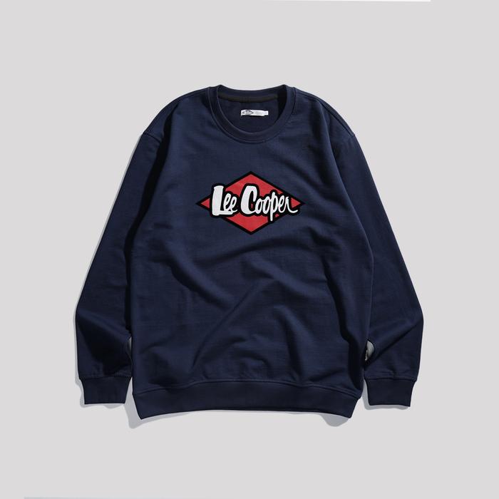 Gambar Lee Cooper Sweater Logo Retro Navy - Navy, XL dari Lee Cooper undefined Tokopedia