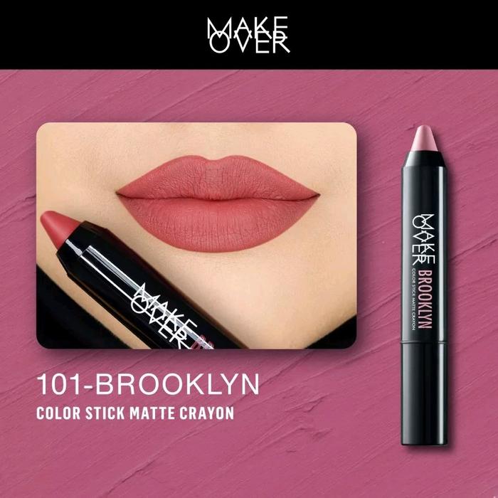 Gambar Make Over Color Stick Matte Crayon 2.6 g | Lip Crayon - 101 Brooklyn dari Pommyshop21_NEW undefined Tokopedia