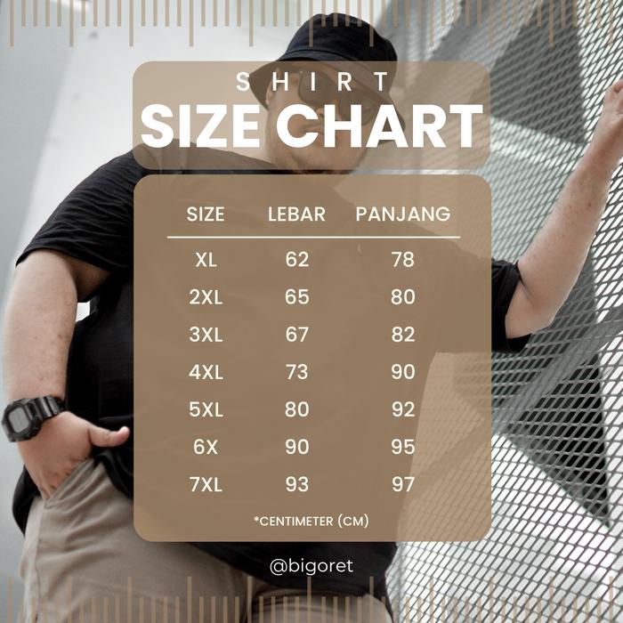 Gambar Big Oret Baju Big Size Jumbo Pria XL - 7XL / The Mumet - XL dari Big Oret undefined 5 Tokopedia