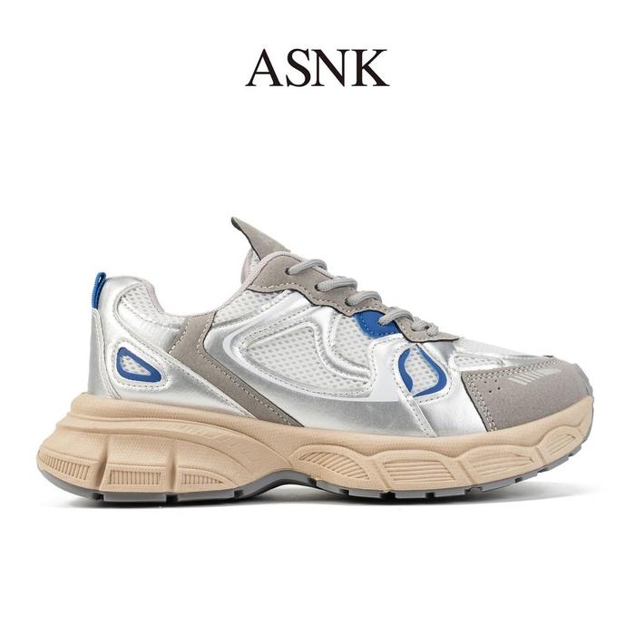 Gambar ASNK SEPATU COUPLE COWOK/WANITA SPORT SHOES OLAHARAGA  H-505 - SilverBlue, 36 dari ASNK OFFICIAL STORE undefined Tokopedia