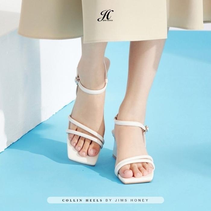 Gambar Sepatu Sendal Heels Wanita Collin jims honey realpic cod free box exclusive official store - COLLIN WHITE, 39 dari JIMSHONEY HIKARISYA OFFICCIAL undefined Tokopedia
