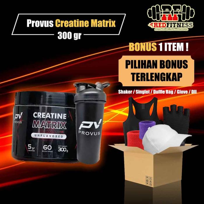 Gambar Provus Creatine Matrix 250gr, 300gr & HMB 420gr (60 Serving) BPOM / 300 & 420 Gram - 250gr Unflavored, Tanpa Bonus dari RedFitness undefined Tokopedia