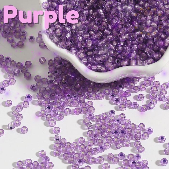 Gambar Manik Manik Pasir Mote 15 gr 500pcs Payet Jahit Kerajinan Tangan - Purple dari Meilita Boutique undefined Tokopedia