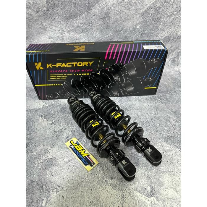 Gambar SHOCK BREAKER BELAKANG YAMAHA AEROX K-FACTORY 280 mm - BLACK RED dari HappyProject Feat JBM undefined 5 Tokopedia