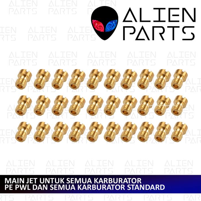 Gambar (BISA COD) MAIN JET PE PJ MJ SPUYER MAINJET KEIHIN KARBURATOR PE KARBU STANDAR TIGER GL MEGAPRO PWL NINJA R KLX D-TRACKER SATRIA FU MX N250 BEAT STANDARD PILOT JET SUDCO PAR KIT REPAIR VARIO SEPUYER MEIN STEL ANGIN STELAN CPO BLACKVIPER BLACK VIPER - MAINJET PE 90, Standar dari ALIENPARTS undefined Tokopedia