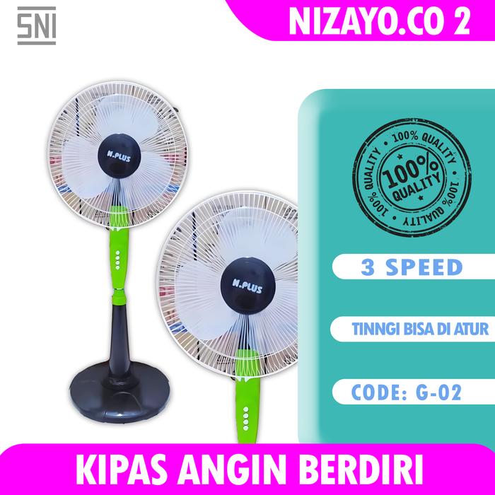 Gambar KIPAS ANGIN BERDIRI (STAND FAN) 16 IN MERK NATIONAL PLUS PREMIUM DS 2 dari LIVING MALL ELEKTRONIK undefined Tokopedia