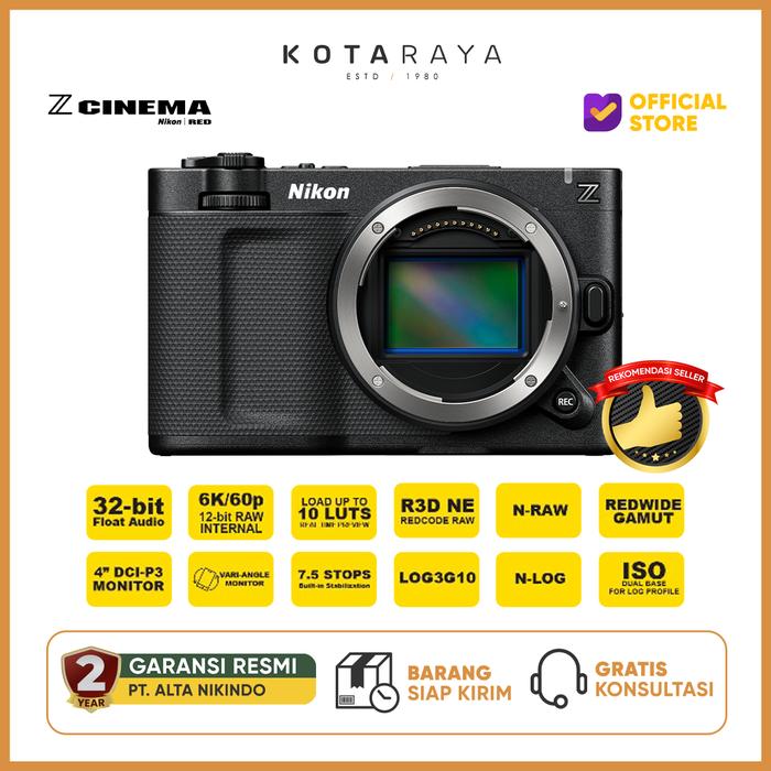 Gambar Nikon ZR Body Only 6K Full-Frame Cinema Camera Nikon Z R Garansi Resmi - nikon ZR standar dari Kotaraya Foto Video undefined Tokopedia