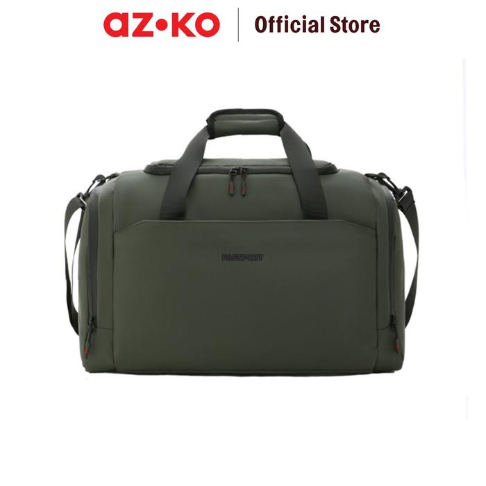Gambar AZKO Passport Ordo Tas Duffle Kulit Travel Travel Bag Tas Traveling Hand Carry Bag Perlengkapan Jalan-Jalan - Hijau dari AZKO ID undefined Tokopedia