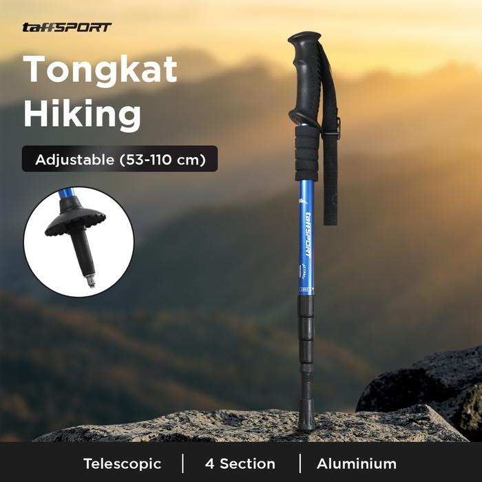 Jual TaffSPORT Tongkat Hiking Telescopic Trekking Pole Aluminium