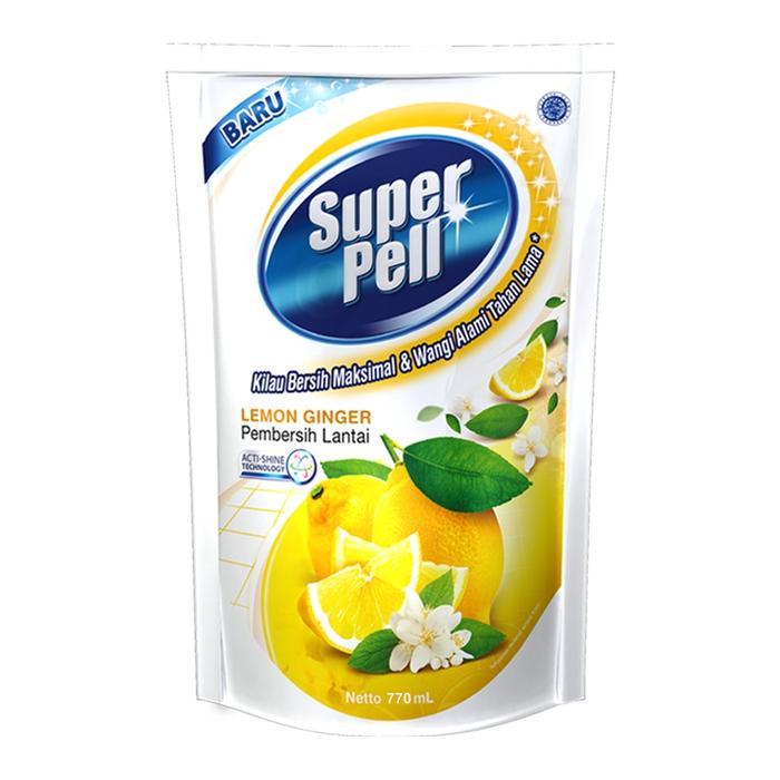 Gambar Superpell Pembersih Lantai 280ml - Super Pell Pembersih Lantai - LEMON dari Restu Lamongan undefined Tokopedia