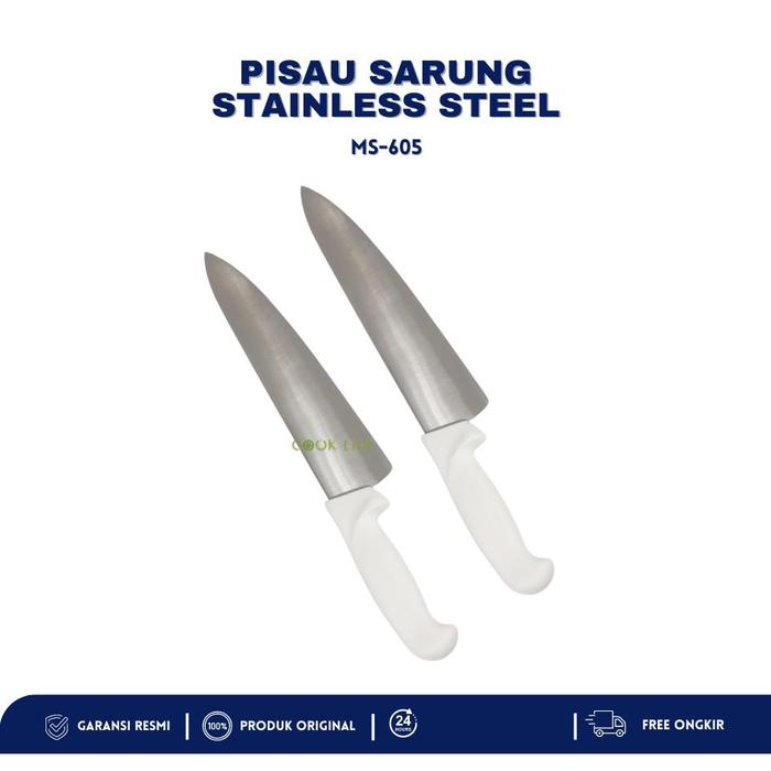 Gambar Pisau Stainless Steel Profesional Master Pisau Dapur Super Tajam Berbagai Ukuran Chef Knife Golok Daging Knife Cookware Pisau Dapur Anti Lengket Pemotong Sayur Buah Stainless Steel Fruit Knife Gagang Putih tahan kar tahan karat pisau buah pi Kitchenware - 7 INCH dari Cook Life Shop undefined Tokopedia