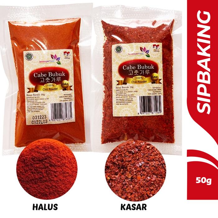 Gambar Gochugaru Bubuk Cabe Cabai Red Pepper Powder Korea 50 gr HALAL - Kasar dari SIPBAKING MURAH ONLINE undefined 4 Tokopedia