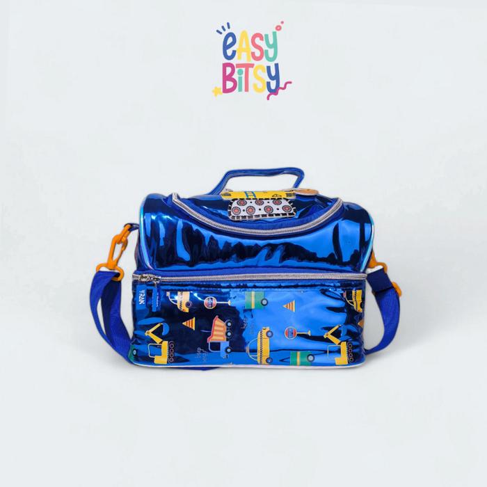 Gambar Easy Bitsy - Tas Bekal Anak  Laki-Laki Perempuan Lunch Bag Box Tempat Makan TK SD - Petty - MONSTER TRUCK dari easybitsy undefined Tokopedia