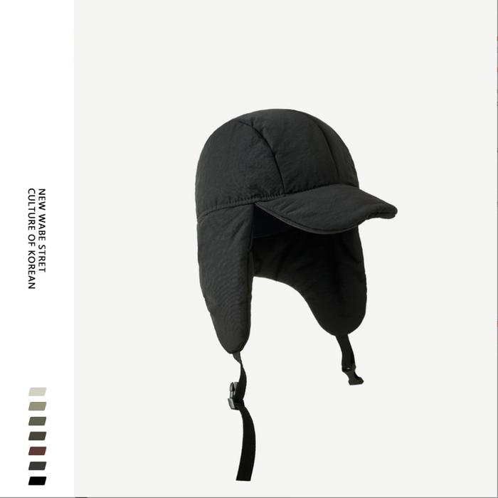 Gambar 3ELS PORORO WINTER - Topi Gunung Musim Dingin Korea dengan penutup Telinga Windproof Tebal olahraga - Hitam dari Omjak.id undefined Tokopedia