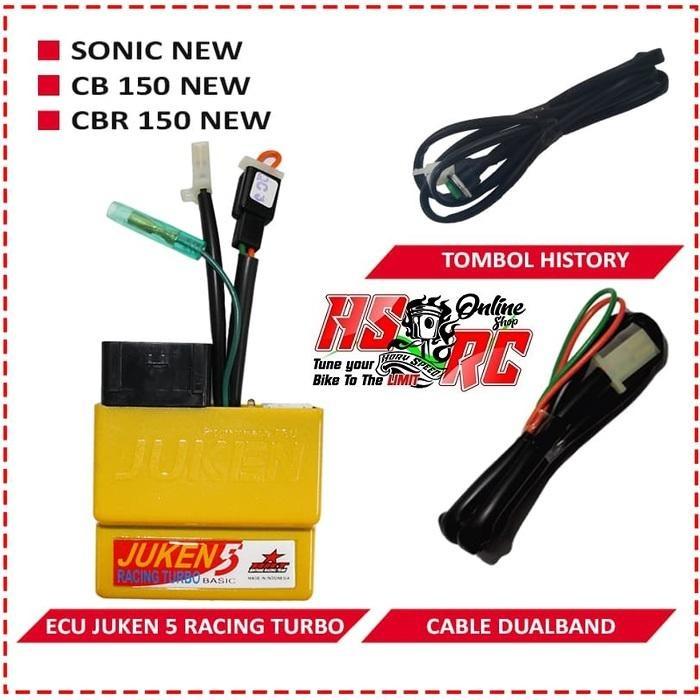 Gambar ECU Racing BRT JUKEN 5 Basic Racing Turbo Honda SONIC New CB 150 New CBR 150 New Fi Injeksi ECU Sonic CBR TUNE UP Balap Bore Up ECM Murah - Racing Turbo Honda SONIC New CB  dari HSRC BRT undefined Tokopedia
