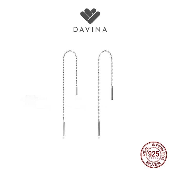 Gambar DAVINA Ladies Delilah Earrings Sterling Silver 925 - Anting Wanita Perak S925 Panjang dari DAVINA Jewelry undefined Tokopedia