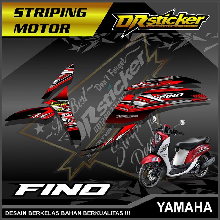 Gambar 334 Striping Variasi List Semi Full Fino - Striping Murah Striping Fino Motif Racing Dr-291 - Merah dari AOI STICKER undefined Tokopedia