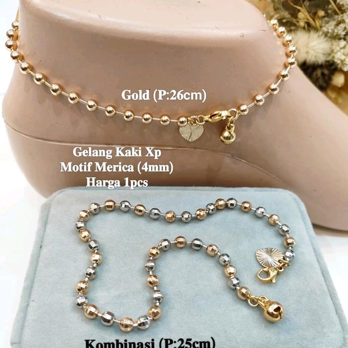 Gambar Gelang kaki merica xuping - gold dari Berlian shop 1 undefined Tokopedia