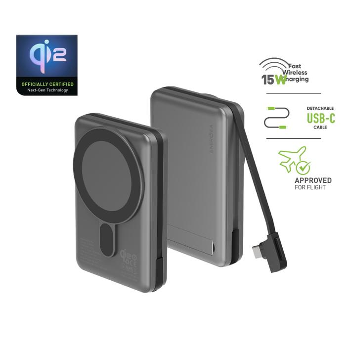 Gambar Powerbank Magsafe Wireless Energea Magpac Pro Plus 10.000 mAh Q12 - Gun Black dari PlayWorks Store undefined Tokopedia