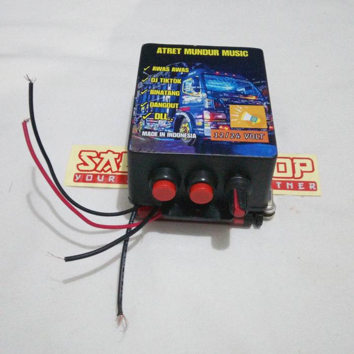 Gambar TINGGAL PASANG Alarm Mundur Awas Awas Alarm Atret Musik Lagu Truk Canter Bis Bus bisa 12v 24v 12 Volt 24 Volt - MODUL AJA dari Salmary Shop undefined 5 Tokopedia