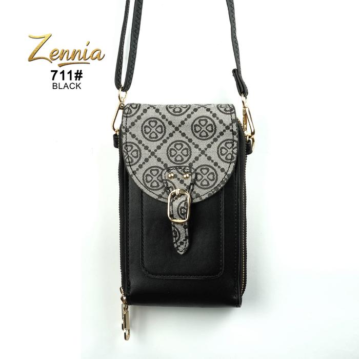 Gambar Tas Mini HP Zennia 711 Tas Selempang Wanita Tas Slingbag Fashion - Black dari Zennia Shop undefined Tokopedia