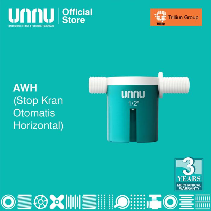 Gambar UNNU Stop Kran Otomatis Horizontal - AWH - 1/2" dari UNNU.official undefined Tokopedia
